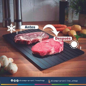 imagen tabla descongelar carne 